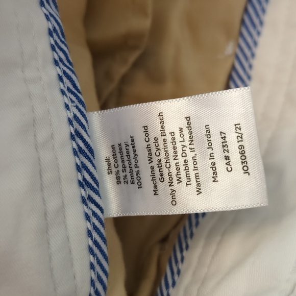 Talbots Relaxed fit Pineapple print beachy white pants - Picture 10 of 10